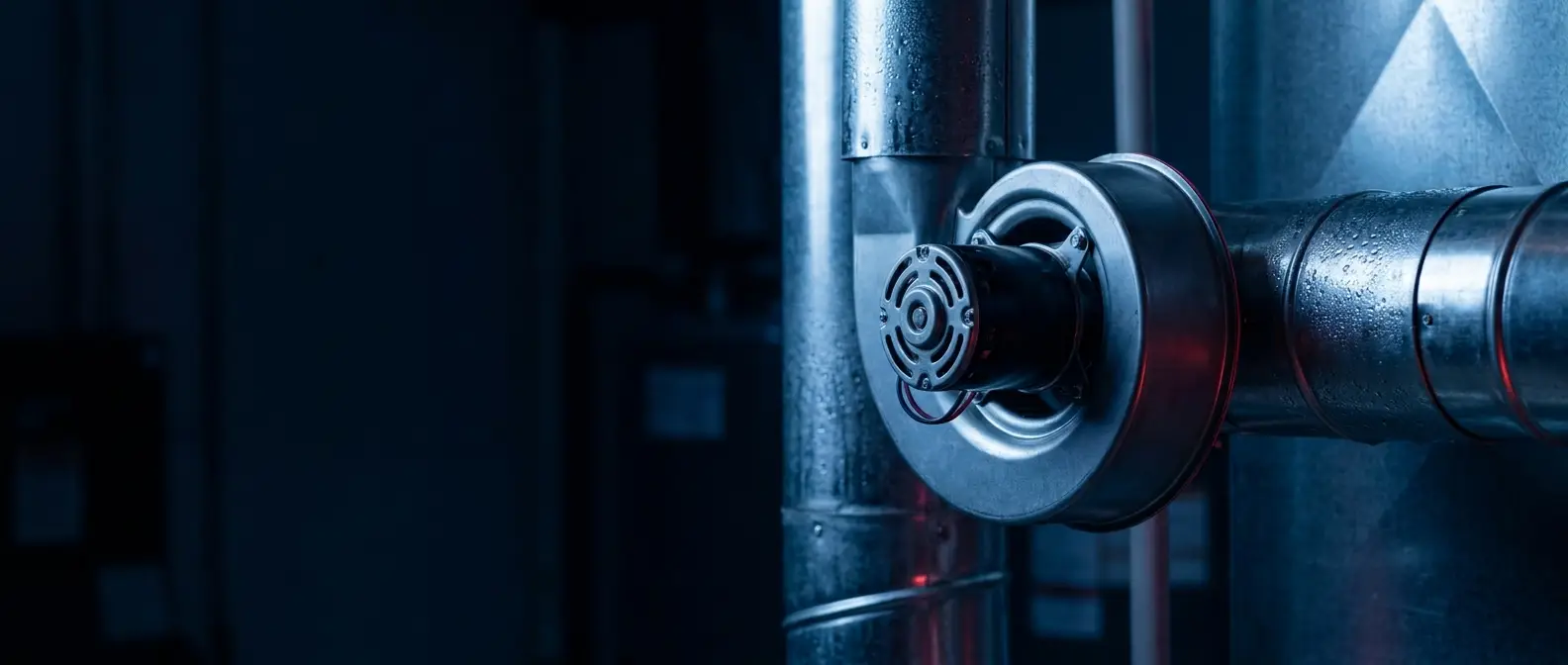 Draft inducer motor assembly mounted on a furnace flue pipe